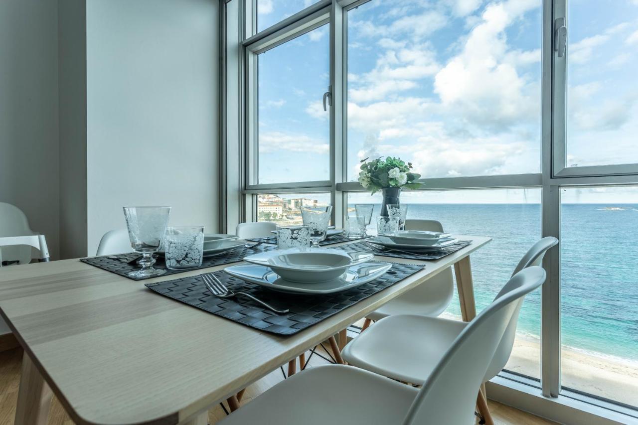 Apartamento En Primera Linea De Playa Riazor A Coruña Dış mekan fotoğraf